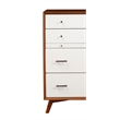 Alpine Furniture Flynn Mid Century Multi-function Wood Chest in Acorn-White