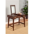 Alpine Furniture Gramercyy Wood Bedroom Vanity in Walnut Brown
