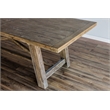 Alpine Furniture Newberry Extension Dining Table in Weathered Natural (Brown)