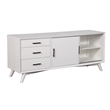 Alpine Furniture Flynn Large Wood TV Console in White