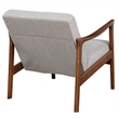 Alpine Furniture Zephyr Slate Wood Lounge Chair in Brown-Gray