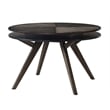 Alpine Furniture Lennox Round Wood Dining Table in Dark Tobacco (Brown)