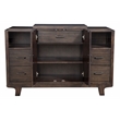 Alpine Furniture Olejo Wood Dining Server in Chocolate Brown