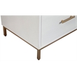 Alpine Furniture Madelyn Three Drawer Wood Small Chest in White