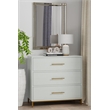 Alpine Furniture Madelyn Three Drawer Wood Small Chest in White