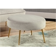 Alpine Furniture Rebecca Wood Footstool in Gray