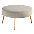 Alpine Furniture Rebecca Wood Footstool in Gray