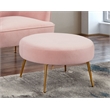 Alpine Furniture Rebecca Footstool in Pink