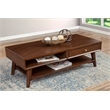 Alpine Furniture Flynn Wood 1 Drawer Coffee Table in Walnut