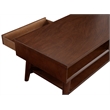 Alpine Furniture Flynn Wood 1 Drawer Coffee Table in Walnut