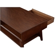 Alpine Furniture Flynn Wood 1 Drawer Coffee Table in Walnut