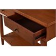 Alpine Furniture Flynn Wood Console Table with 2 Drawers in Acorn (Brown)
