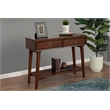 Alpine Furniture Flynn Wood Console Table with 2 Drawers in Walnut