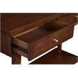 Alpine Furniture Flynn Wood Console Table with 2 Drawers in Walnut