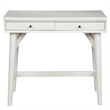 Alpine Furniture Flynn Wood 2 Drawer Desk in White