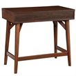 Alpine Furniture Flynn Wood 2 Drawer Desk in Walnut