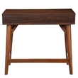 Alpine Furniture Flynn Wood 2 Drawer Desk in Walnut