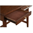 Alpine Furniture Flynn Wood 2 Drawer Desk in Walnut