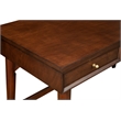 Alpine Furniture Flynn Large Wood 3 Drawer Desk in Walnut