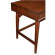 Alpine Furniture Flynn Large Wood 3 Drawer Desk in Walnut