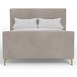Alpine Furniture Zaldy Standard King Platform Bed in Light Gray