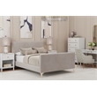 Alpine Furniture Zaldy Full Size Platform Bed in Light Gray