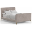 Alpine Furniture Zaldy Full Size Platform Bed in Light Gray