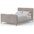 Alpine Furniture Zaldy Wood Queen Platform Bed in Light Gray