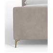 Alpine Furniture Zaldy Wood Queen Platform Bed in Light Gray