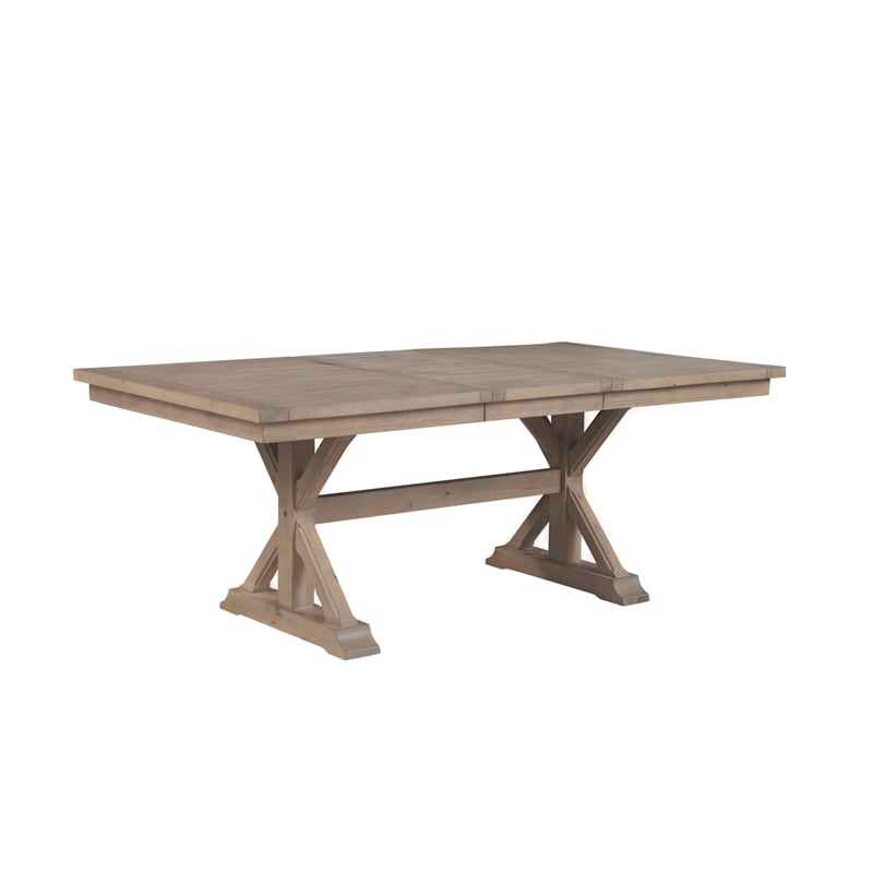 Alpine Furniture Arlo Wood Dining Table in Natural Brown