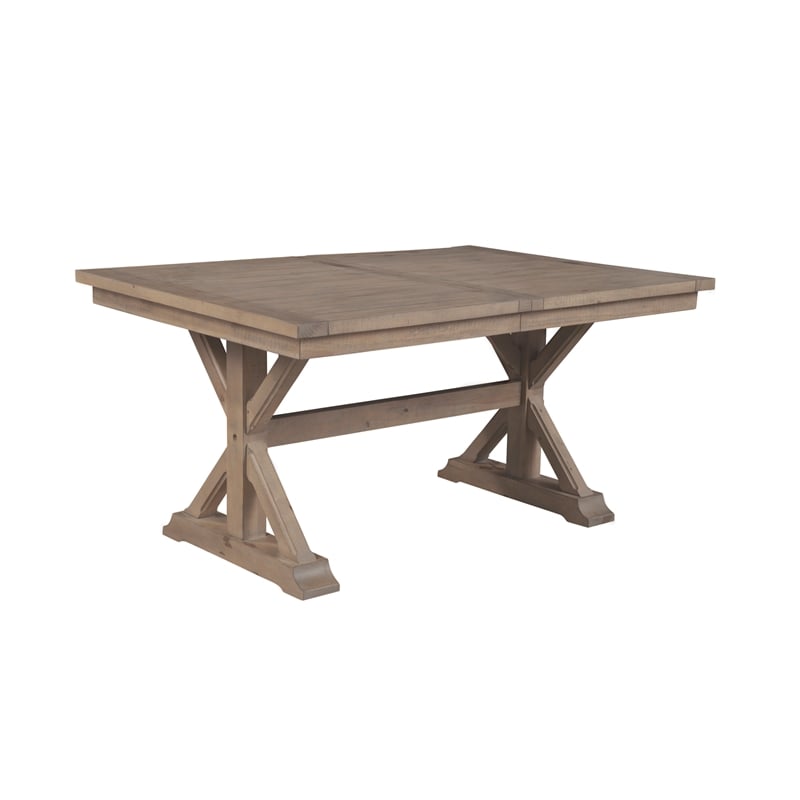 Alpine Furniture Arlo Wood Dining Table in Natural Brown