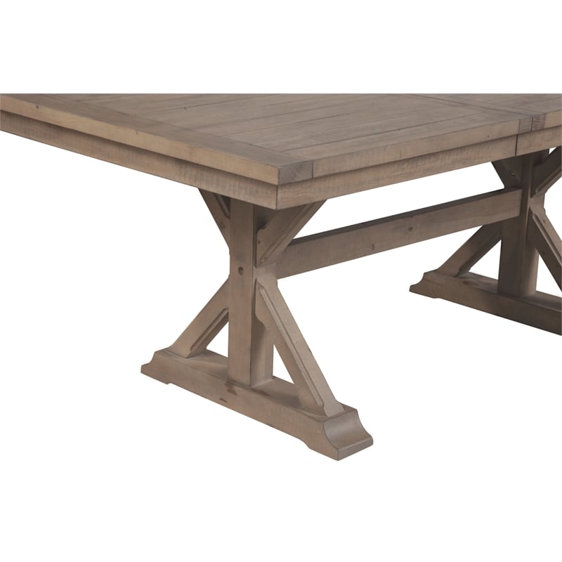 Alpine Furniture Arlo Wood Dining Table in Natural Brown