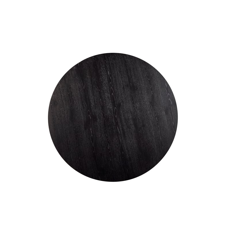 Alpine Furniture Cove Round Dining Table in Vintage Black