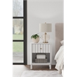 Alpine Furniture Stapleton 1 Drawer Nightstand in White