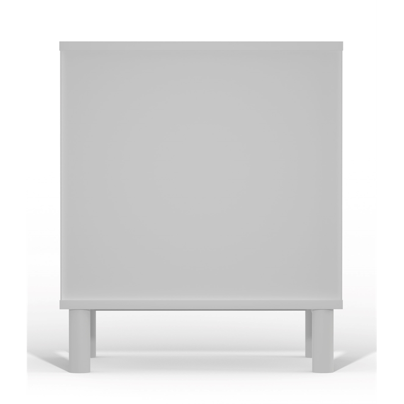 Alpine Furniture Stapleton 1 Drawer Nightstand in White