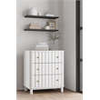 Alpine Furniture Stapleton 3 Drawer Small Chest in White
