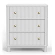 Alpine Furniture Stapleton 3 Drawer Small Chest in White