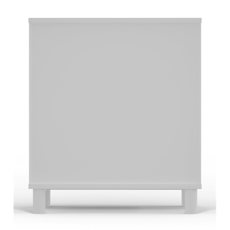 Alpine Furniture Stapleton 3 Drawer Small Chest in White
