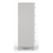 Alpine Furniture Stapleton 5 Drawer Chest in White
