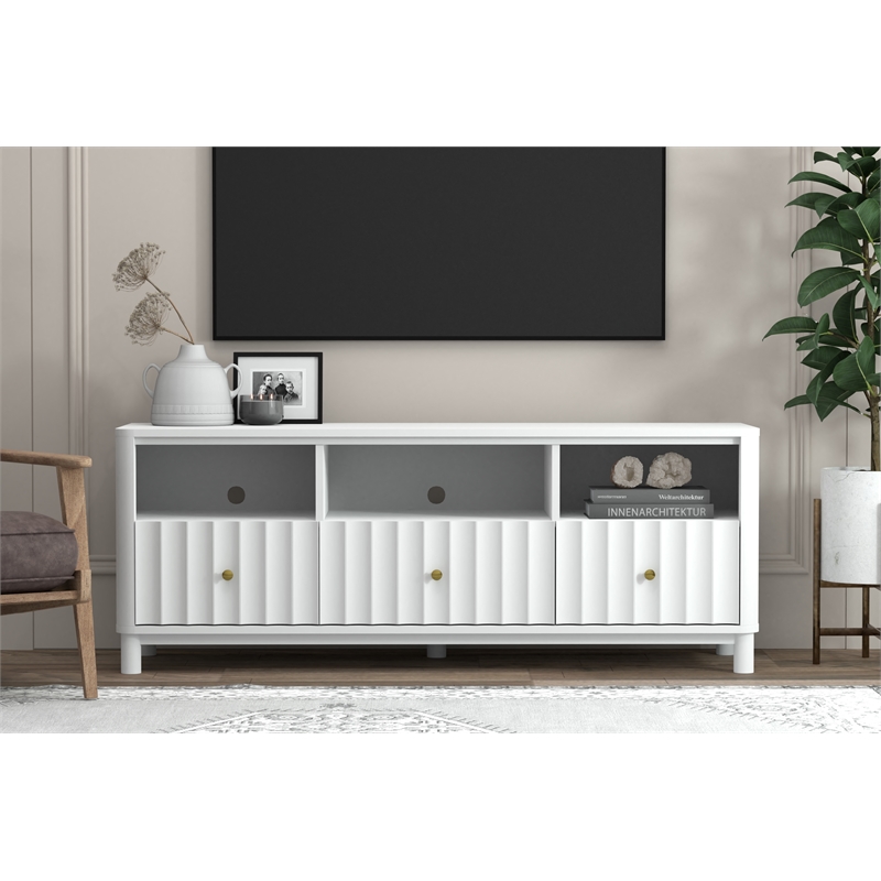 Alpine Furniture Stapleton TV Console in White