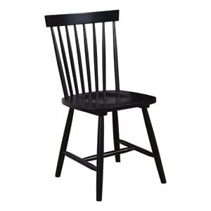 Alpine Furniture Lyra Set of 2 Side Chairs in Black