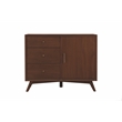 Alpine Furniture Flynn Accent Cabinet in Walnut