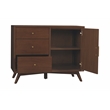 Alpine Furniture Flynn Accent Cabinet in Walnut