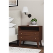 Alpine Furniture Flynn Large Nightstand in Walnut