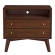 Alpine Furniture Flynn Large Nightstand in Walnut