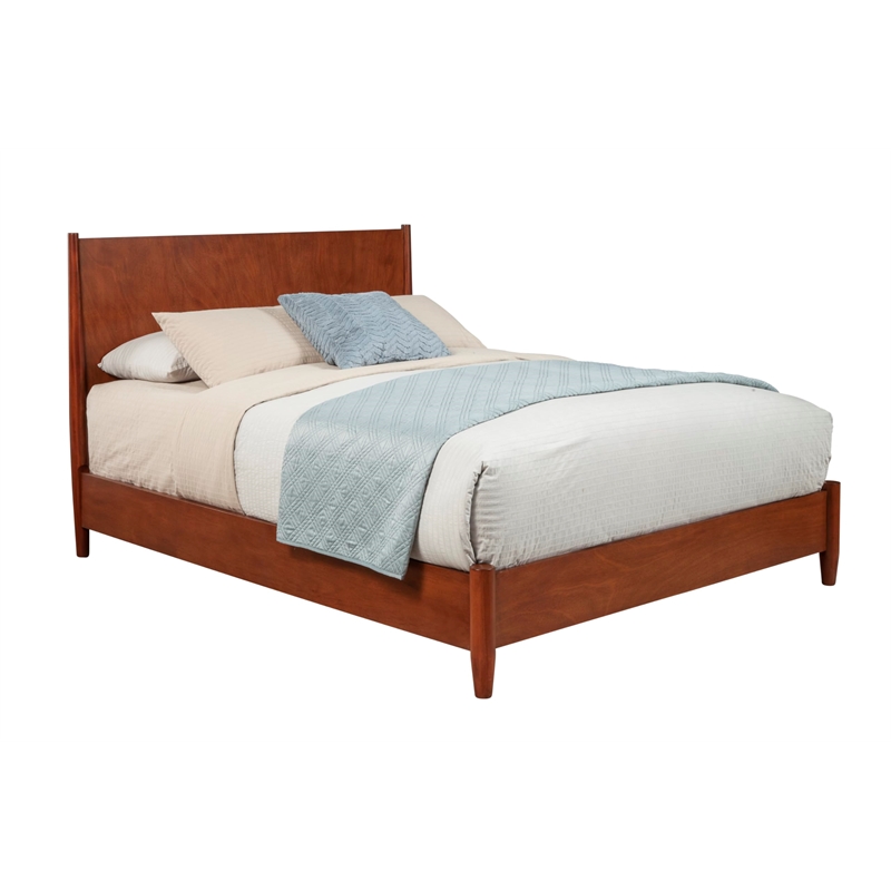 Alpine Furniture Flynn Standard King Platform Bed in Acorn