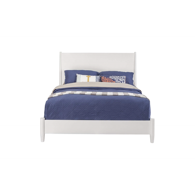 Alpine Furniture Flynn Full Platform Bed in White