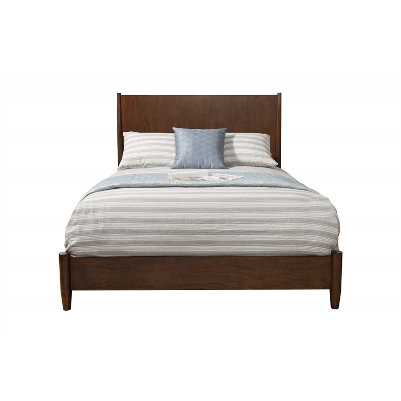 Alpine Furniture Flynn Queen Platform Bed in Walnut