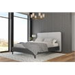 Alpine Furniture Walden Upholstered Full Platform Bed in Gray