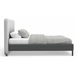 Alpine Furniture Walden Upholstered Full Platform Bed in Gray